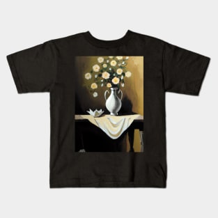 Fancy Flowers Vase Kids T-Shirt